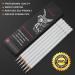 GETHPEN Professional White Charcoal Pencils Set - 6 Piece Sketch Pencils for Drawing, Sketching, Shading - Ideal for Beginners & Artists - Buy Online on GoSupps.com