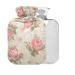 Vintage Floral Hot Water Bottle BPA Free with Cover 2L Large Hot Water Bag for Cramp Pain Relief