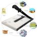 Heavy Duty A4-B7 Paper Cutter Guillotine Trimmer - 12 Cut Length, Metal Base, Safety Blade Lock - 12 Sheets Capacity - White for Home Office, School - Buy Online on GoSupps.com