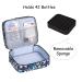 LYFFXYH Nail Polish Carrying Case - Portable Double-Layer Storage Bag for 42 Bottles (15ml) - Green Leaf Design - Ideal for Organizing Nail Polish and Manicure Set - Buy Online on GoSupps.com