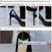 BUY HARFINGTON 1 Pair Gold Tone Heel Repair Replacement for Women - Perfect DIY High Stiletto Heel 1.85 x 2.05 - Buy Online on GoSupps.com