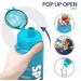 SPWB 1L Leak-Proof Sports Bottle | BPA-Free Tritan Water Bottle with Filter & Time Marking | Ideal for Cycling Fitness Hiking Camping & School - Blue Waves - Buy Online on GoSupps.com