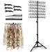 BRIAN & DANY Braiding Hair Rack Height Adjustable Braiding Rack with 120 Pegs 2-Side Metal Hair Holder for Braiding Hair Hair Stand with Stylist Hair Braiding Tools