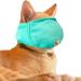 OHCOZZY Cat Muzzle with Breathable Mesh Muzzle for Cats Prevent Biting Chewing Cat Care (Size L Green) L Green