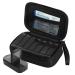 Weekly PU Leather Pill Bag Organizer Case 2 Times a Day AM PM Daily Pill Box to Hold Vitamin Fish Oil Supplements and Medicine (Black)