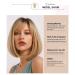 FIFIGO Blonde Bob Wig with Bangs | Short Ombre Blonde Synthetic Wig 14 | Heat Resistant Fiber | Daily Wear, Party, Cosplay - Buy Online on GoSupps.com