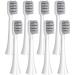 Toothbrush Heads 6 Count Replacement Toothbrush Heads for Adults Compatible with HOSOKA Electric Toothbrush (Pointed Bristle White)