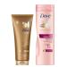 Dove DermaSpa Summer Revived Medium to Dark Tanning Lotion & Dove Body Love Care Radiant Glow Body Lotion 2 piece