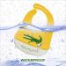 Baogaier Silicone Baby Bibs - 3 Pack Waterproof Easy Clean Feeding Bibs for Toddlers & Kids - Animal Designs in Blue/Grey/Yellow - Buy Online on GoSupps.com