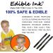 Dual Tips Food Coloring Pens Food Grade Markers and Gourment Writers Edible Ink for Decorating Set of 3 Black by Edibleink - Buy Online on GoSupps.com