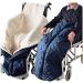 Wheelchair Windproof Warm Blanket Siamese Semi-Wrapped Windproof Set Foot Warm Blanket Pockets for Elderly and Disabled