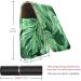 Lipstick Case Organizer | Leather Lip Gloss Holder with Mirror | Mini Tropical Palm Leaves Design - Buy Online on GoSupps.com