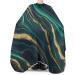 Marble Emerald Green Barber Cape - Stylish Hair Cutting Cape for All Ages | Adjustable Elastic Neckline Salon Gown - Buy Online on GoSupps.com