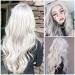 Stay & Me W ck Silver Afro Ombre Synthetic Heat Resistant Wigs for Women - Long Cire Wavy Style - Buy Online on GoSupps.com