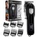 Professional Stainless Steel Hair Clippers for Home Use, Beginners Cordless Grooming Kit for Hair Cutting at Home, Beard, Body Hair ,Rechargeable with LED Display