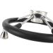 NovelBee 13-1/2 Stainless Steel 5 Spoke Boat Marine Steering Wheel with Black PU Foam and Knob - Buy Online on GoSupps.com