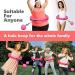 HOPECENTER Smart Weighted Hula Hoop for Adults and Children - 24 Detachable Knots - Auto-Spinning Ball - 2 in 1 Fitness & Massage Hoop - Pink - Buy Online on GoSupps.com