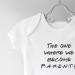 Hippowarehouse The One Where We Become Parents Baby Vest Bodysuit - Short Sleeve for Boys and Girls - Buy Online on GoSupps.com