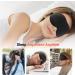 Black Sleep Mask + Coral Red Eye Mask for Side Sleepers | 3D Contoured Cup Design, Light Blocking, Soft & Breathable with Adjustable Strap | Women Men - Buy Online on GoSupps.com