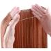 Silk-co One Piece Wire in Hair Extensions 20inch Long Straight Hairpiece No Clip Synthetic Hair Wire String Redish Brown - Buy Online on GoSupps.com