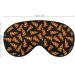 Doodle Pizza Sleep Mask for Women | Adjustable Eye Shades with Elastic Strap Perfect for Travel & Sleep - Buy Online on GoSupps.com