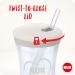NUK Action Cup Toddler Cup | Twist Close Soft Drinking Straw | Leak-Proof | BPA-Free | 230ml | Hearts (Neutral) | 2 Piece Set - Buy Online on GoSupps.com