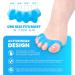 Mroobest Toe separator Toe spacers Gel Toe Separators Bunion Correctors Toe Spacers Toe Straightener Toe Stretcher Big Toe Correctors Toe Separator 4 Count (Blue) blue-1 One Size - Buy Online on GoSupps.com