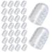 30Pcs Toe Protectors Anti-Friction Transparent Silicone Toe Protectors Toe Separators Breathable Sweat-Proof Small Toe Covers Good Elasticity Soft Toe Caps for Women Men..