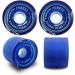 Yocaher Longboard Skateboard Trucks Wheels Combo Set - 71mm Wheels + 7/180mm Heavy Duty Aluminum Trucks - Blue - Buy Online on GoSupps.com