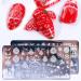 Buy Snowflake Nail Art Templates for Women - Stainless Steel Nail Stamps & Manicure Kits | Perfect for Christmas - Buy Online on GoSupps.com