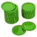 PATIKIL 1 Inch Flat Decorative Bottle Caps 50 Pack Craft Bottle Pendant Trays Double Sides Printed for DIY Pendants Craft Scrapbooks Light Green