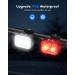 Zewdov Ultra Bright Rechargeable Bike Lights Set | IPX6 Waterproof Front & Back Lights | 8/12 Modes, 58Hrs Runtime | Easy Install Bicycle Headlight & Tail Light Combo - Buy Online on GoSupps.com