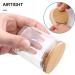 15-Pack 6oz Clear Glass Candle Jars with Bamboo Lids and Labels - Dishwasher Safe | Empty Candle Making Containers - Buy Online on GoSupps.com