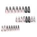 FEIlei Halloween Press on Nails Coffin False Nails with Designs for Nail Salon Home - Buy Online on GoSupps.com
