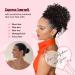 Adancyler Messy Bun Hair Piece for Women - Curly Drawstring Ponytail Extension | Short Synthetic Hairpiece - Black 10 Inch - Buy Online on GoSupps.com