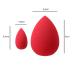 T4B KASH KI Red Teardrop-Shaped 2-Piece Makeup Sponge Set - Latex-Free Standard & Mini for Perfect Concealer Application | International Shipping Available - Buy Online on GoSupps.com