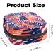 Colorful Storage Bags for Women's Essentials | Portable Menstrual Pad & Bandage Holders | Multicolored Palm Leaves Design - Buy Online on GoSupps.com