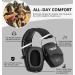 PROHEAR 016 Slim Safety Earmuffs for Shooting - NRR 26dB Noise Reduction, Compact Foldable Ear Defenders for Gun Range and Hunting - Black - Buy Online on GoSupps.com