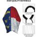 Unisex Barber Cape - North Carolina Flag Hair Cutting Cape with Adjustable Neck for Hairdressers | Perfect for Salons & Home Use - Buy Online on GoSupps.com
