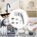 Handheld Electric Scrubber Cordless Cleaning Brush with 3 Replaceable Brush Heads Rechargeable Kitchen Cleaning Spin Brush for Shoe Brushing Dishwashing Bathroom Tub Floor Car Tile Grey - Buy Online on GoSupps.com
