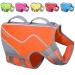Vivaglory for dogs in a sporty style comfortable neoprene rescue vests with Velcro fastener durable pet security vest orange Xlarge XL: 74-84cm (chest caught) Orange