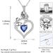 Cute Cat Necklace with Sparkling Zirconia Crystal Birthstone Pendant Necklace for Girls Womens White Gold Over 925 Sterling Silver Animal Necklace Birthstone Jewelry Sweet Present Girlfriend Sisters I September-Sapphire - Buy Online on GoSupps.com