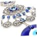 ABOOFAN Home Decor Glazed Eye Pendant Glass Charms Family Protection Charm Wall Hanging Ornaments Household As Shown 23X5cm - Buy Online on GoSupps.com