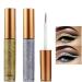 Hacaus 2PCS Liquid Eyeliner Glitter Liquid Eyeliner Metallic Shimmer Eyeshadow  Long Lasting Waterproof Makeup Eyeliner Color Silver Gold 36