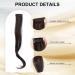 NICENEEDED 1 Pair Dark Brown Clip in Fake Bangs Hair Clip in Extensions Faux Bangs Wavy Curly Long Side Air Bangs Clips Hair Pieces Barrettes for Women Daily Use - Buy Online on GoSupps.com