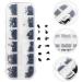 1 Box Nail Jewelry Drill Delicate Nail Decoration Nail Art Rhinestones Crystal Stud Nail Art Jewels Nail Decorations for Nail Art Manicure Decor Plastic Acrylic Earrings 3d Black - Buy Online on GoSupps.com