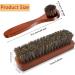 Premium Horse Hair Shoe & Boot Brush Set with Wooden Handles - Brown - Buy Online on GoSupps.com