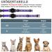 Adjustable Reflective AirTag Cat Collar - GPS Neck Band with Bell for Cats & Puppies XS 7-9 inch - Jiarui Purple - Buy Online on GoSupps.com