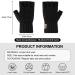 Arfnkim Thermal Fingerless Gloves - Soft Fluffy Touchscreen Winter Gloves for Men & Women | Perfect for Skiing Cycling & Work - Black - Buy Online on GoSupps.com