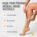Lemon Hero XXL Beige Compression Socks for Men - Open Toe Zipper Design Ideal for Travel & Support - Buy Online on GoSupps.com
